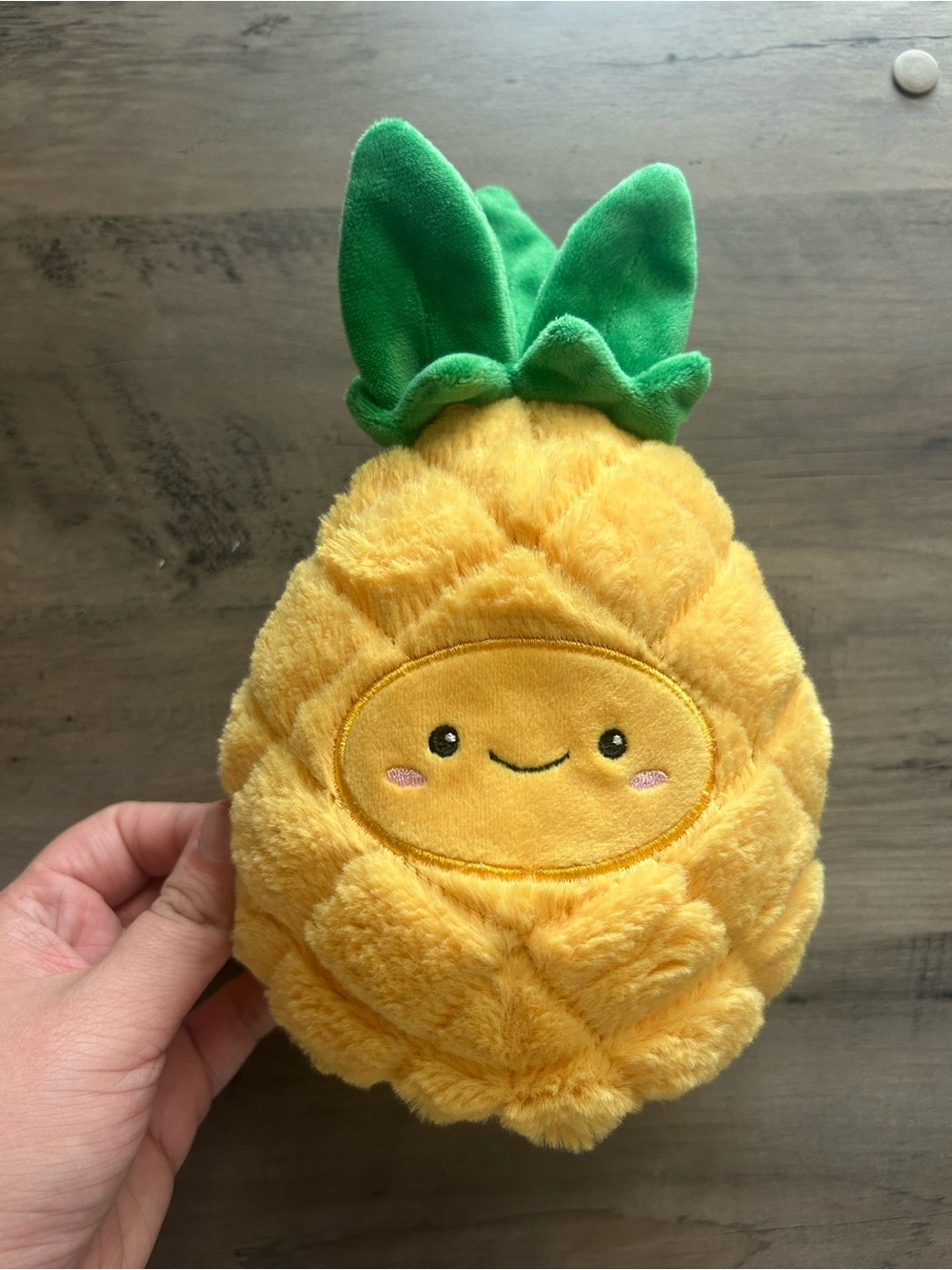 Cute Pineapple Plush Toy - Yellow and Green